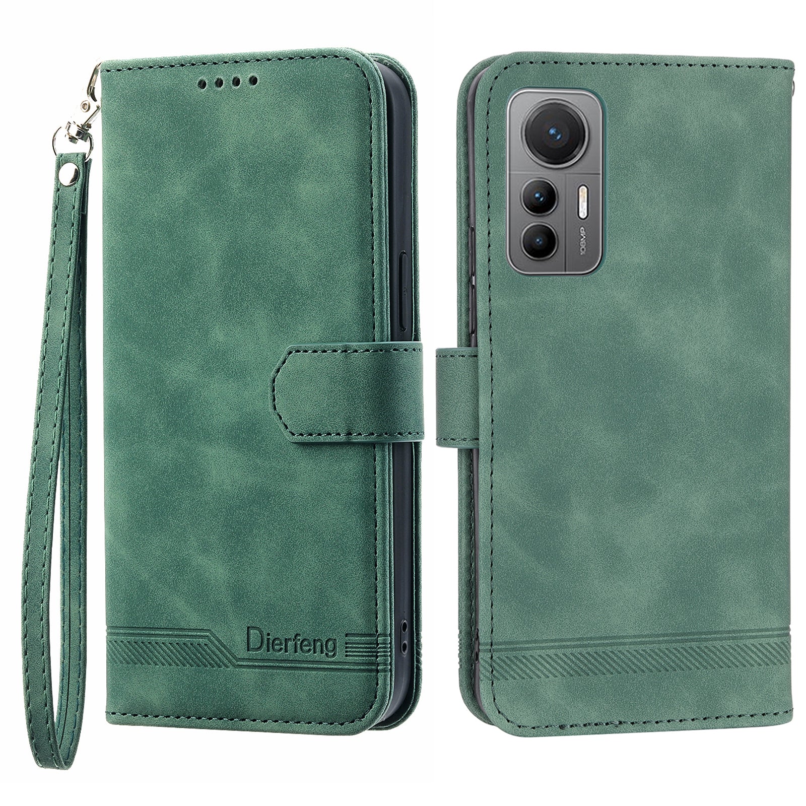 DIERFENG DF-03 For Xiaomi 12 12X 12S 5G PU Leather Stand Protective Phone Case Lines Imprinted Wallet Cover DIERFENG DF-03 For Xiaomi 12 12X 12S 5G PU Leather Stand Protective Phone Case Lines Imprinted Wallet Cover